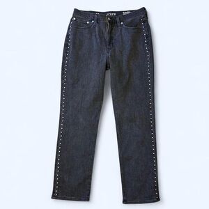 Goth Black Studded Straight Jeans by J. Crew!